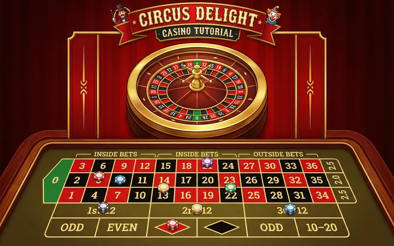 Tutorial de Roleta - Tipos de Apostas no 15win